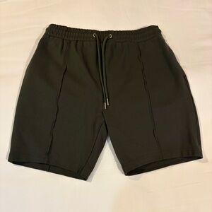 Primark Dark Army Green Slim Fit Shorts